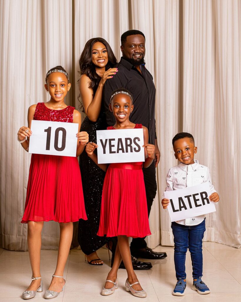 Jude Okoye family
Jude Okoye wife and children